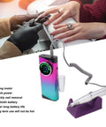 Badass Cordless Electric Nail Drill Machine Packing 30000 Rpm Power And A Massive 2600Mah Battery With Six Interchangeable Grinding Heads For Dope Gel Acrylic Manicures On The Go during nail prep.