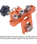 3 In 1 Doweling Jig Kit With Clear Engraved Scale Drilling Locator Puncher For Woodworking And Furniture Assembly