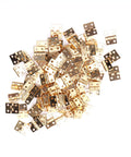 100 Piece Exquisite Mini Retro Metal Hinges Set For DIYers Jewelry Box And Wooden Cabinet Projects With 400 Screws