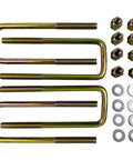 Heavy Duty Square U Bolts Set For 2.5 Inch Wide Leaf Springs With Hardware 8.75 Inch Long Fits 1988-2019 Chevy Silverado GMC Sierra 1500 Easy Install Upgrade For Tougher Truck Suspension