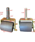 Beefed Up Heavy Duty Bed Frame Caster Wheels With Locking Casters 4 Pack Metal Stem Rollers And Socket Sleeve Inserts