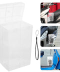 Waterproof Outdoor Outlet Box Cover For Charging Stations Featuring Hella Tough Pp Shield And Quick Install Setup, clear design and multitask use.