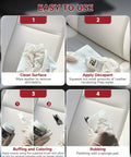 Steps to use White Leather Recoloring Balm Kit For Tesla Interiors Dope 8-Piece Leather Scratch And Color Restorer DIY