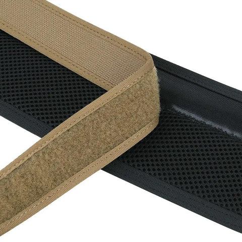 Duty Belt Inner Loop Liner 1 Point 5 Inch In Coyote Brown, Size Medium 32 To 36 Inches, Soft Hairy Loop Surface visible in detail