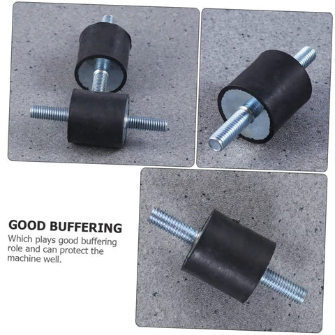 Heavy Duty Rubber Mounts Set For Fitness Equipment And Home Gym Systems Beat The Shake With Shocks Absorbers Anti Vibration Isolators black rubber mounts with threaded bolts