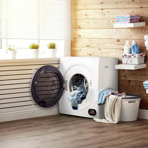 Lazy Sunday Fully Automatic Washing Machine With One Touch Auto Timer And Super Low Energy Draw Featuring Six Wash Cycles Plus Deep Extra Rinse Rounds For Fresh Threads On Overstuffed Loads in a modern laundry room.