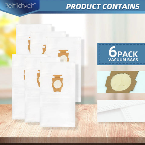 Six Pack Universal Cloth Vacuum Bags For Kirby All Generations And Sentria Models Fits 205811 204814 204811