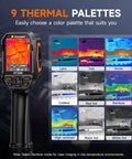RT280 Thermal Imaging Cam With 320 By 240 LCD Screen TISR Enhanced Resolution From 120 By 90 To 240 By 180 25 Hz handheld cam