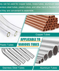 Brass compression ferrule kit with 280 pieces for 1/8–1/2 in. tube OD; copper, stainless, aluminum and plastic tubes.