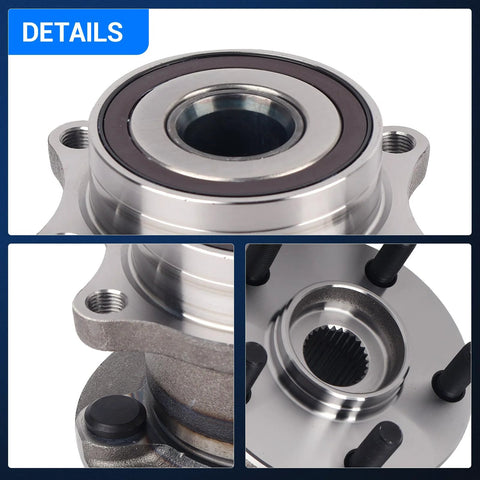 Close-up of Rear Wheel Bearing And Hub Assembly For Subaru Forester Impreza Outback Crosstrek Legacy WRX STI BRZ Scion FR-S Toyota