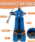 Heavy Duty Cast Iron Manual Arbor Press 2 Ton Ratchet Bench Tool With Adjustable Bar for precise metal bending and stamping.