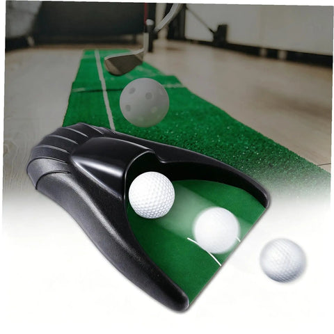 Indoor Golf Practice Aid With Automatic Ball Return System No Battery Needed Perfect For Beginners High Performance