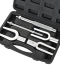 Ball Joint Separator Set 5 Piece Pickle Fork Kit For Cars And Light Trucks Tie Rod Tool Set With Pitman Arm Remover in case