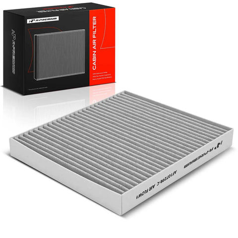 Cabin Air Filter With Activated Carbon For Chrysler, Dodge, Jeep And Ram Vehicles in package and filter view
