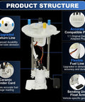 Product structure of Direct Fit Electric Fuel Pump Module For Ford F150 Truck 2004 2005 2006 2007 2008 And Lincoln Mark LT 2007 2008 5.4L V8 Replacement OE Style Including 4L3Z9H30CF SP2005M F1452A P76337M P76344M