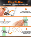 Installation steps for All-In-One 202 Piece Stainless Steel Hose Clamp Kit With Eight Size Range From 1/4 Inch To 2 Inch