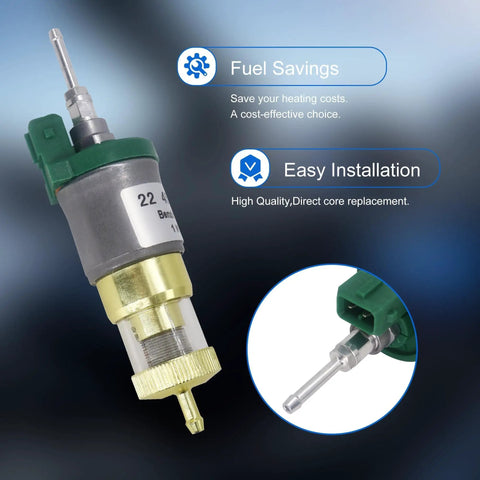 Oil Fuel Pump With Double Filter For 2KW 3KW 5KW Diesel Heater Inline Electric Dosing Pump Pulse Metering Fuel Delivery