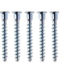 Five M7x50mm hex socket countersunk screws from 100 Pack M7x50mm Hex Socket Countersunk Self Tapping Screws For Heavy Duty Furniture Cabinets And Wood Projects Zinc Plated Carbon Steel Flat Head Allen Screws Kit