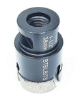 BTBLBITS dry diamond core tile drill bit, 1-1/2 in (38mm) diameter with 3/8 in hex shank adapter and 5/8-11 thread