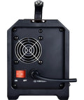 Back view of 4 In 1 Portable Inverter Welder 160A Dual Voltage with on/off switch and cooling fan