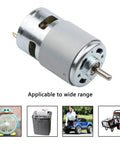 12V 10000 RPM Mini Gear Motor With All Metal Gears And High Torque, 45mm Diameter Body, center output for robotics and DIY