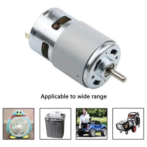 12V 10000 RPM Mini Gear Motor With All Metal Gears And High Torque, 45mm Diameter Body, center output for robotics and DIY