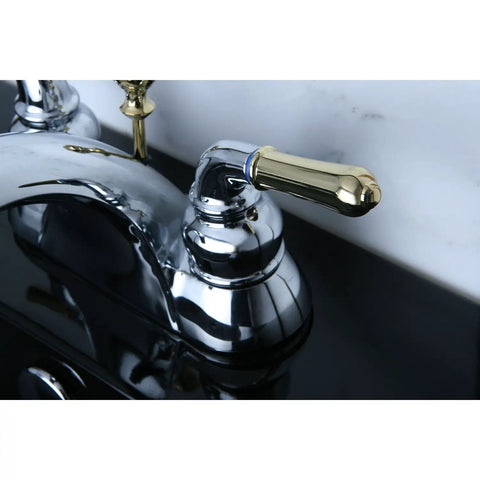 Naples 4 Inch Centerset Lavatory Faucet In Polished Chrome And Polished Brass With No Drip Easy Install Washerless Cartridge