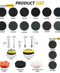 All In One 192 Pack Wet Dry Sanding Discs Kit For Rotary Tools With 3 Inch And 2 Inch Discs, grit variety sizes displayed