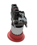 Schneider Electric XB4BS8442 emergency switching-off push button switch with chromium-plated bezel and red base