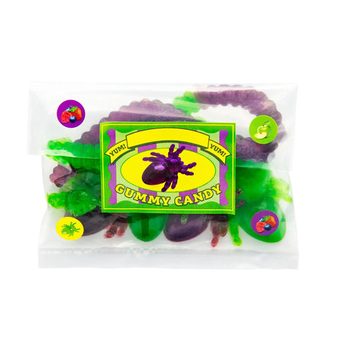 Gross Gummy Candy Lab Worms And Spiders STEM Experiment Kit For Kids Totally Fun Make Creepy Crawly Gummies At Home Two Flavors With Edible Ingredients Learn Chemistry Through Candy Made In USA, gummy candy bag