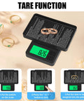 Ultra Precise Pocket Scale 1000g x 0.01g Portable Gram Scale With Protective Cover Auto Off Backlit LCD 7 Units Tare On The Go