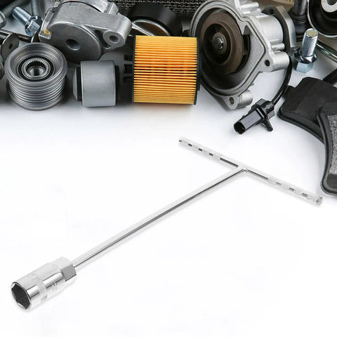 Straight Shooter T Handle Socket Wrench Set Forged From Heavy Duty Steel To Crack Open Stubborn Nuts And Bolts Without Breaking A Sweat, featuring T-handle design.