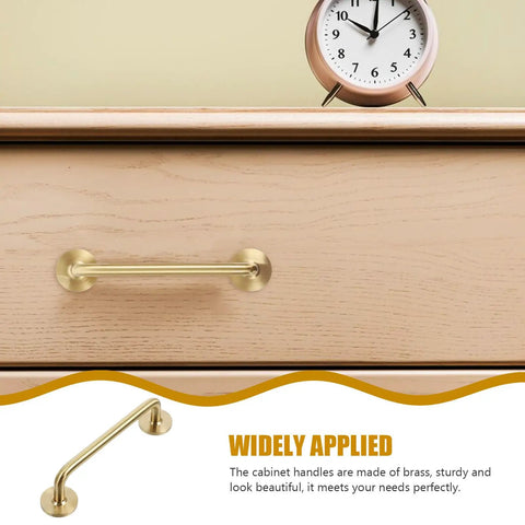 Vintage Brass Cabinet Handle With 96mm Centers Double Hole For Kitchen Cabinets And Furniture Retro Wardrobe Door Pulls