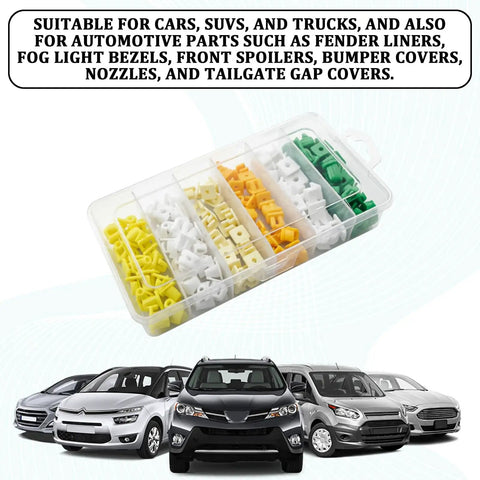 Hella Tough 120 Piece Nylon Grommet Screw Nuts Assortment Kit With Self Tapping Inserts for automotive parts including fender liners.