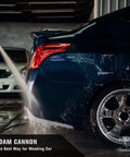 Foam cannon washing car with Beast Mode Electric Pressure Washer 1800 PSI With 1.3 GPM, Quick Connect Spray Gun And Wand, 4 Nozzles