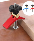 T Track Hold Down Clamp Set With T Slot Clips And T Screws Quick Act Carpentry Track Clamps in use on wood surface
