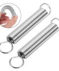Two Pairs Of Heavy Duty Extension Spring Kits For Micro Tiller Offer Super Easy Swap Stable Support And Optimal Safety With Broad Compatibility Across Various Agricultural Machines For A Smooth Farming Ride. silver steel springs