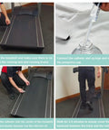 Applying Treadmill Belt Lubricant 300ml 100 Percent Silicone Oil With 7.8 Inch Reach Tube using a syringe on treadmill
