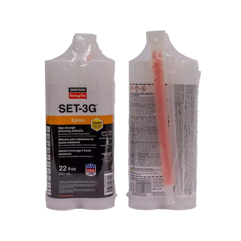 Heavy Duty Epoxy Anchor Glue For Concrete Threaded Rods Rebar And Dowels Fast Curing Mix Tip Delivers Bulletproof Bond Every Pour 22 Oz Twin Cartridge