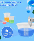 Dope Silicone Resin Mixing Cups Set 600ml 250ml 100ml Thickened Reusable Epoxy Cups With Stir Sticks And Pipettes For Jewelry Making And Resin Art Projects, large 600ml silicone bowl