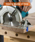 Dead Straight Stair Gauge For Framing Squares With Grip Tight Thumb Screws And Heavy Duty Aluminum Rafter Layout Clamp for precise saw guiding.