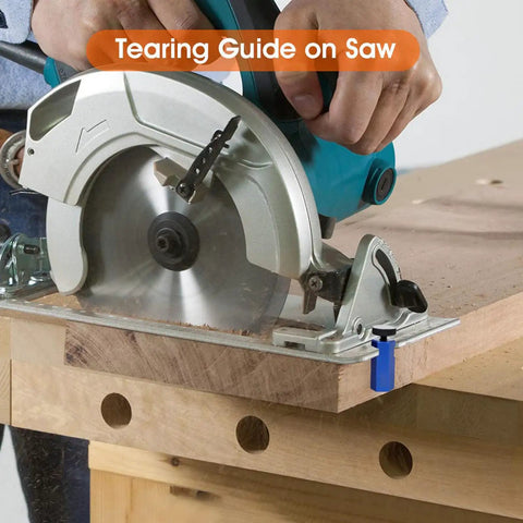 Dead Straight Stair Gauge For Framing Squares With Grip Tight Thumb Screws And Heavy Duty Aluminum Rafter Layout Clamp for precise saw guiding.