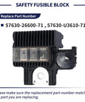 Premium Safety Fusible Block For Toyota Forklift 7FD 8FD10-35 Series with clear fuse housing and mounting base.
