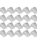 Tough As Nails Shelf Clamps And Metal Cabinet Clips For Shelving Brackets Supports Wire Pegs, 200 pieces, silver color in grid layout
