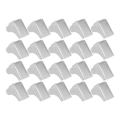 Tough As Nails Shelf Clamps And Metal Cabinet Clips For Shelving Brackets Supports Wire Pegs, 200 pieces, silver color in grid layout
