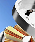 Close-up of Heavy Hitter Industrial Turbine Fan motor with six blades for effective ventilation and smooth exhaust setup.