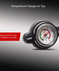 Beefed Up High Pressure Radiator Cap With Temperature Gauge 1.8 Bar For Honda CRF450R CRF250R And Yamaha YZ450F YZ250 Models 1982 To 2026 Keeps Boil Overs In Check By Raising Boiling Point.