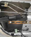 Close-up of 2 Pack Car Power Door Lock Actuators 12V 2 Wire Central Locking System Kit installed in vehicle door