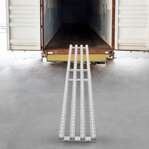 Foldable Gravity Conveyor Roller Belt For Warehouse Use, Portable Stainless Steel Rail Ramp With ABS Plastic Rollers