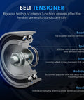 Belt tensioner for Timing Belt Kit With Water Pump For Hyundai Accent 1.6L 2001 2011, detailed components and construction